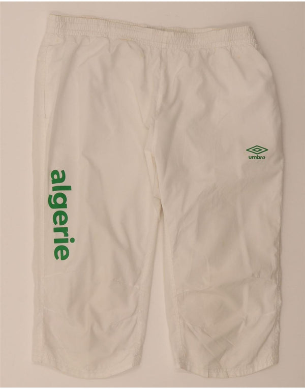 Ανδρικό γραφικό βερμούδα αθλητικό σορτς Umbro 2XL λευκό πολυεστέρα