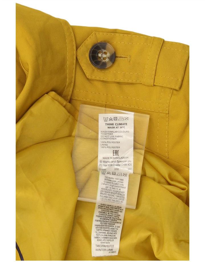 Marks & Spencer Γυναικεία καμπαρντίνα UK 14 Medium Yellow Polyester