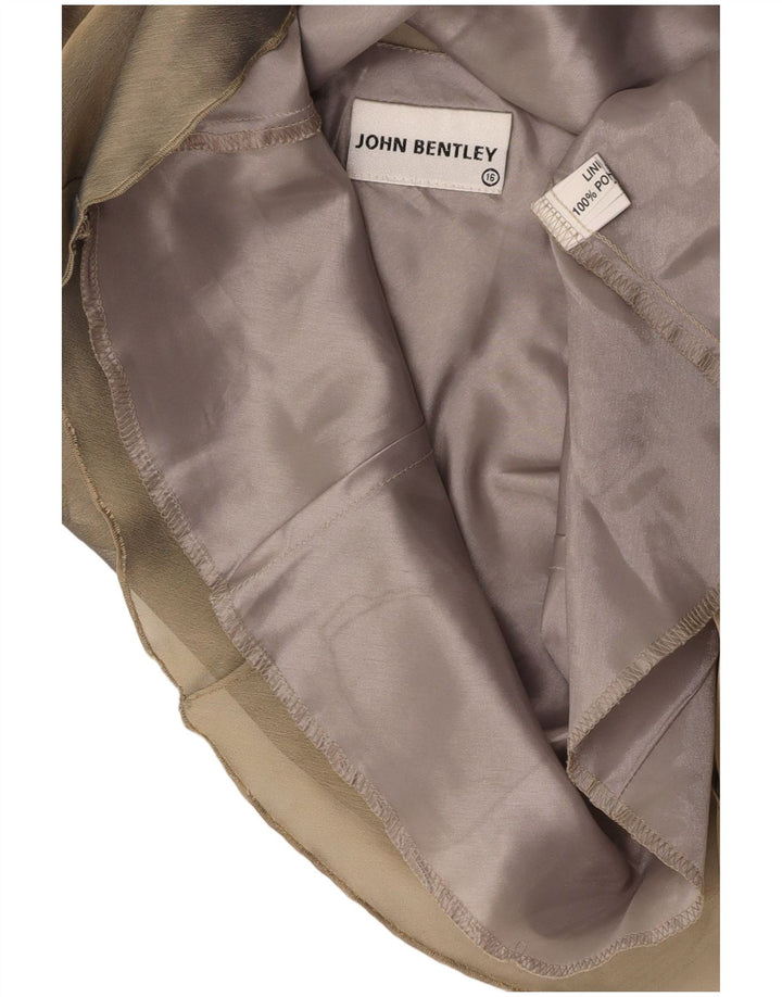 JOHN BENTLEY Γυναικεία αμάνικη μπλούζα τοπ UK 16 Large Green Polyester