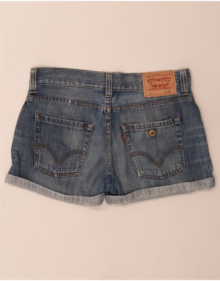Γυναικείο Σορτς Levi's 607 Τζιν W29 Βαμβακερό μεσαίο μπλε