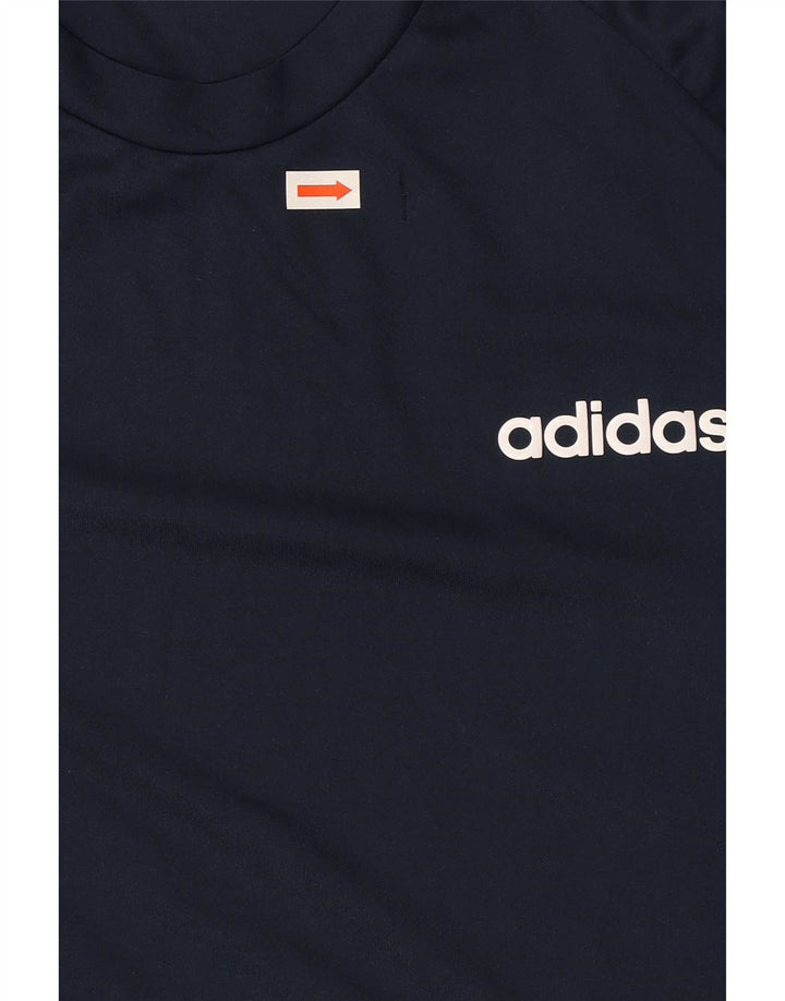 Ανδρικό T-Shirt Climalite Adidas Top Medium Navy Blue Polyester