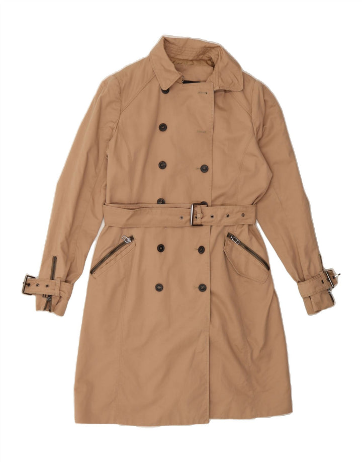 ZARA Womens Trench Coat UK 12 Medium Brown Vintage Zara and Second-Hand Zara from Messina Hembry 
