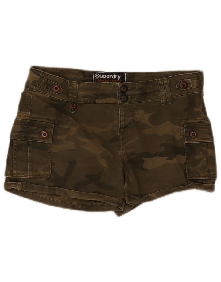 Superdry Γυναικείο Σορτς Cargo Small W30 Χακί Καμουφλάζ Βαμβακερό