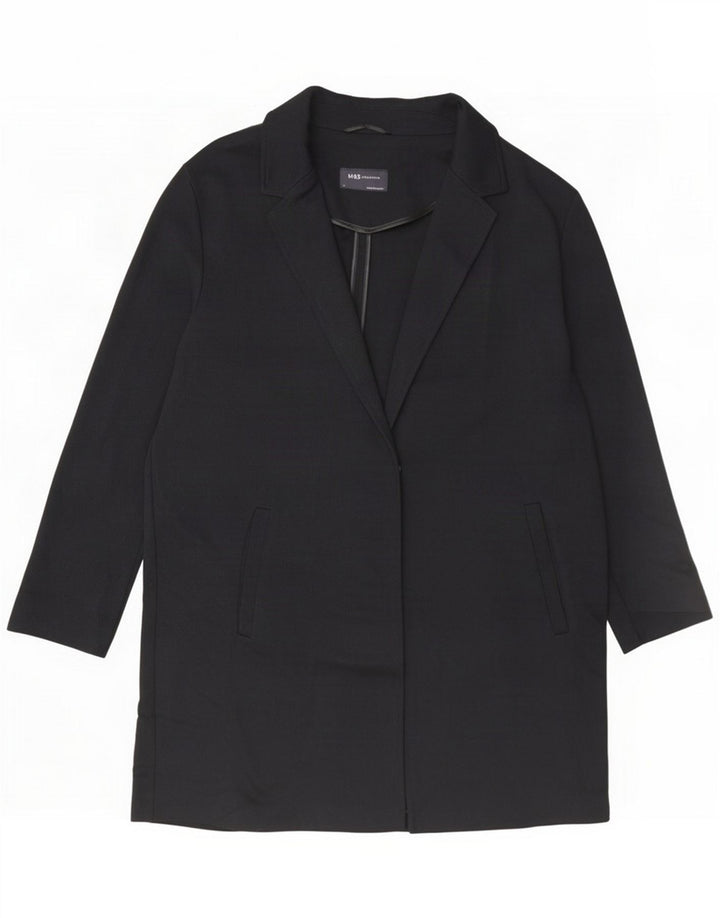 Marks & Spencer Γυναικείο πανωφόρι UK 14 Large Black Polyester