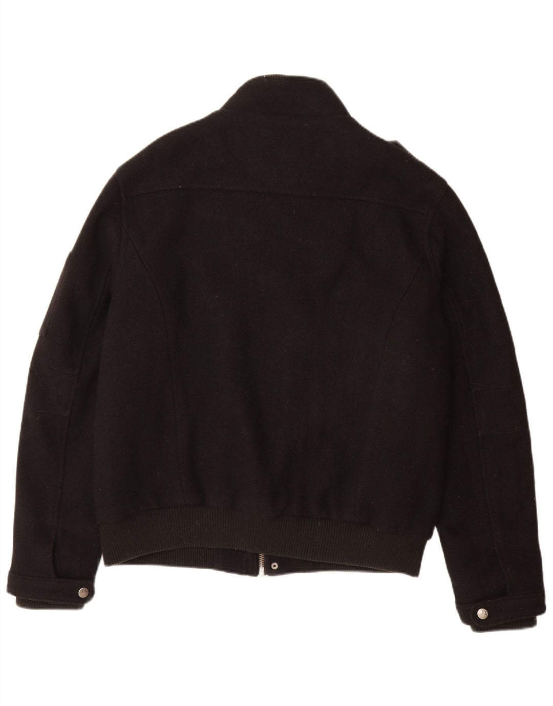 ANGELO LITRICO Ανδρικό Military Bomber Jacket UK 42 XL Μαύρο μαλλί