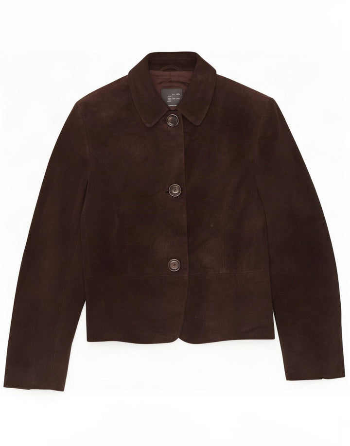 Fabrizio Lenzi Γυναικείο Suede Jacket IT 46 Large Brown Δερμάτινο