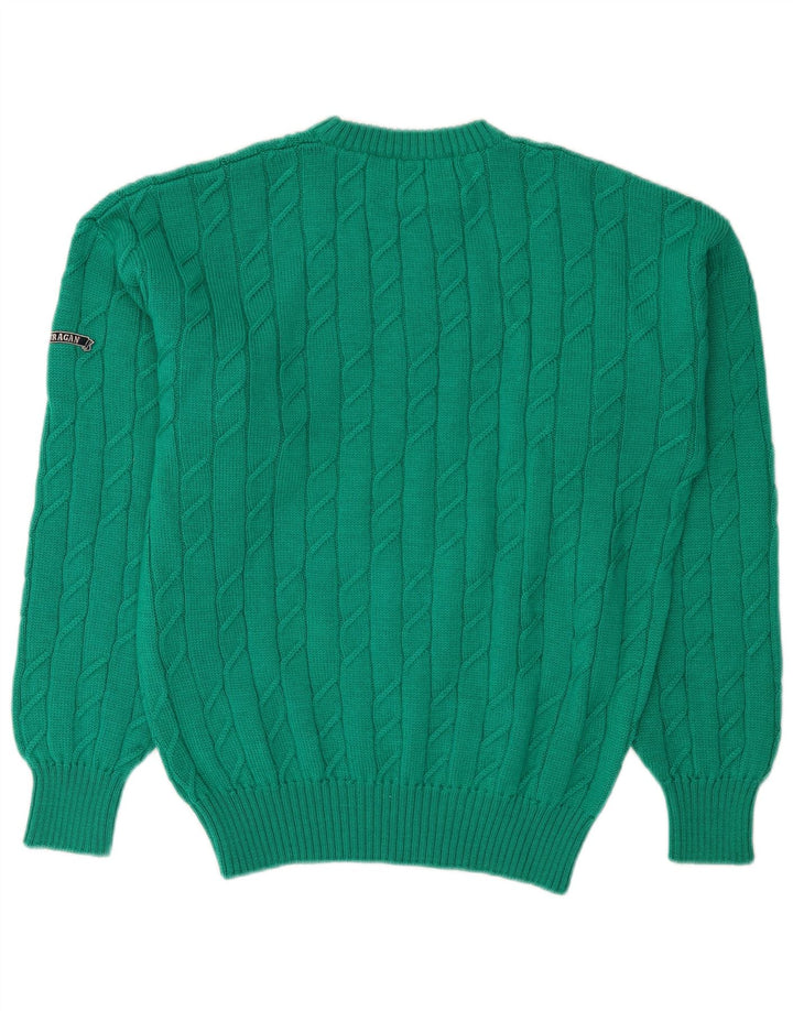 Ανδρικό πουλόβερ Ouragan Crew Neck Jumper Μικρό Πράσινο Μαλλί