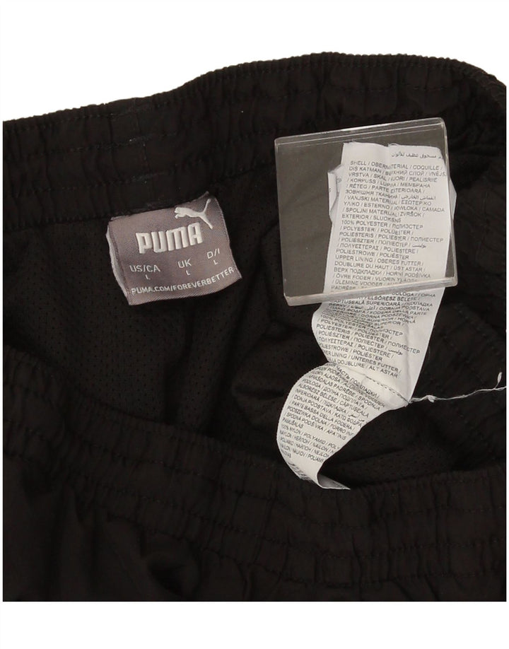 Ανδρική αθλητική φόρμα Puma Παντελόνι μεγάλο μαύρο πολυεστέρα