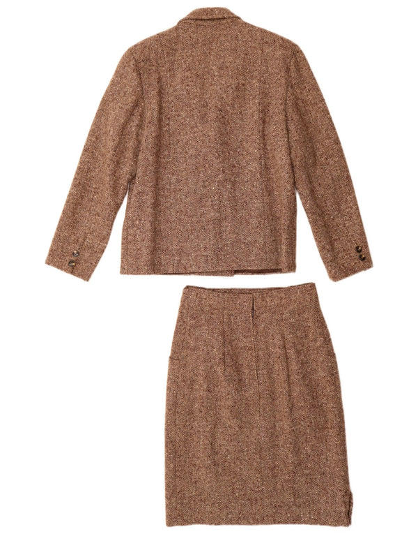 Vintage Γυναικεία Σετ Φούστας 2 τεμαχίων Medium W24 Brown Flecked