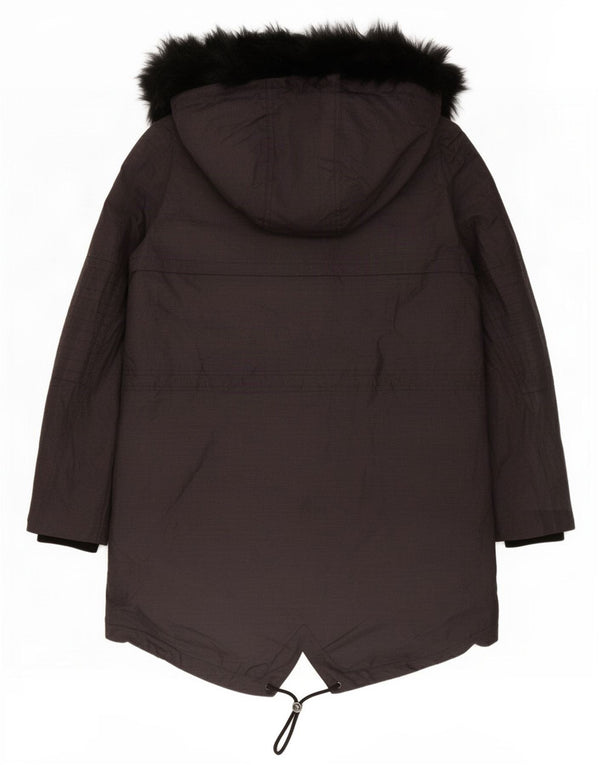 Marks & Spencer γυναικείο μπουφάν Parka με κουκούλα UK 12 Medium Navy Blue Polyamide