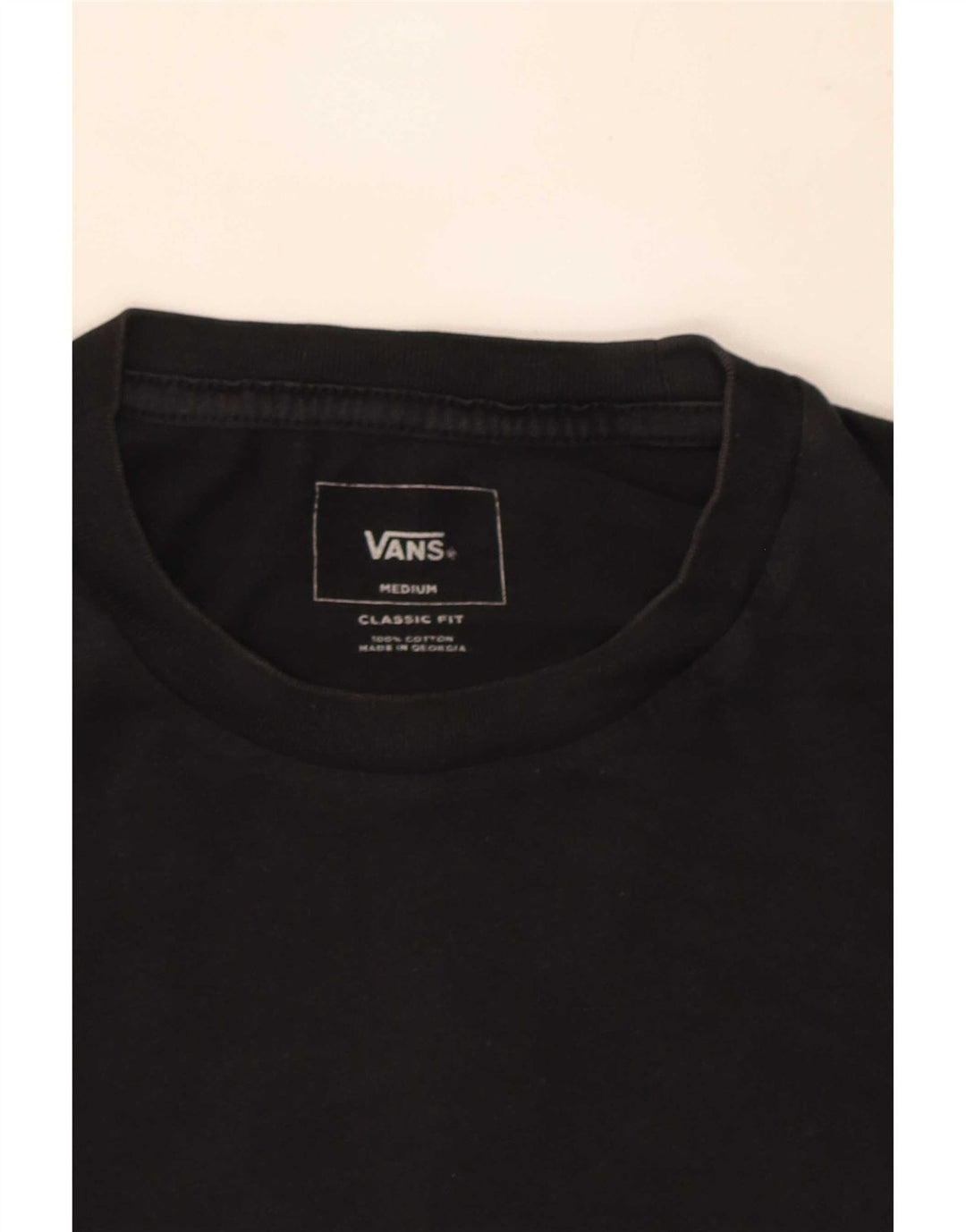 Ανδρικό T-Shirt Vans Classic Fit Top Μεσαίο μαύρο βαμβακερό