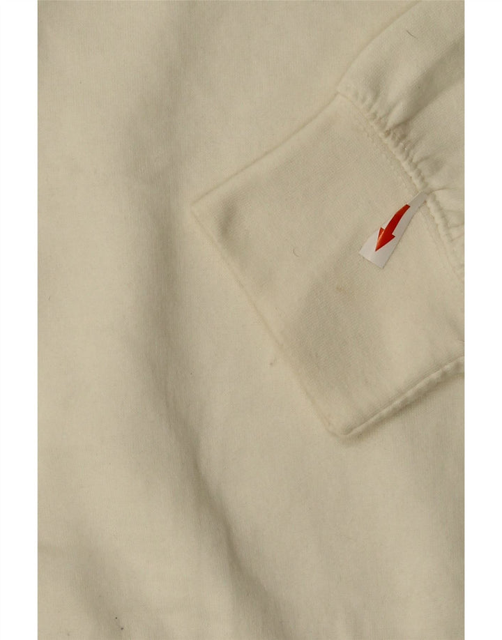Zara Γυναικεία Φούτερ Jumper UK 14 Medium White Polyester