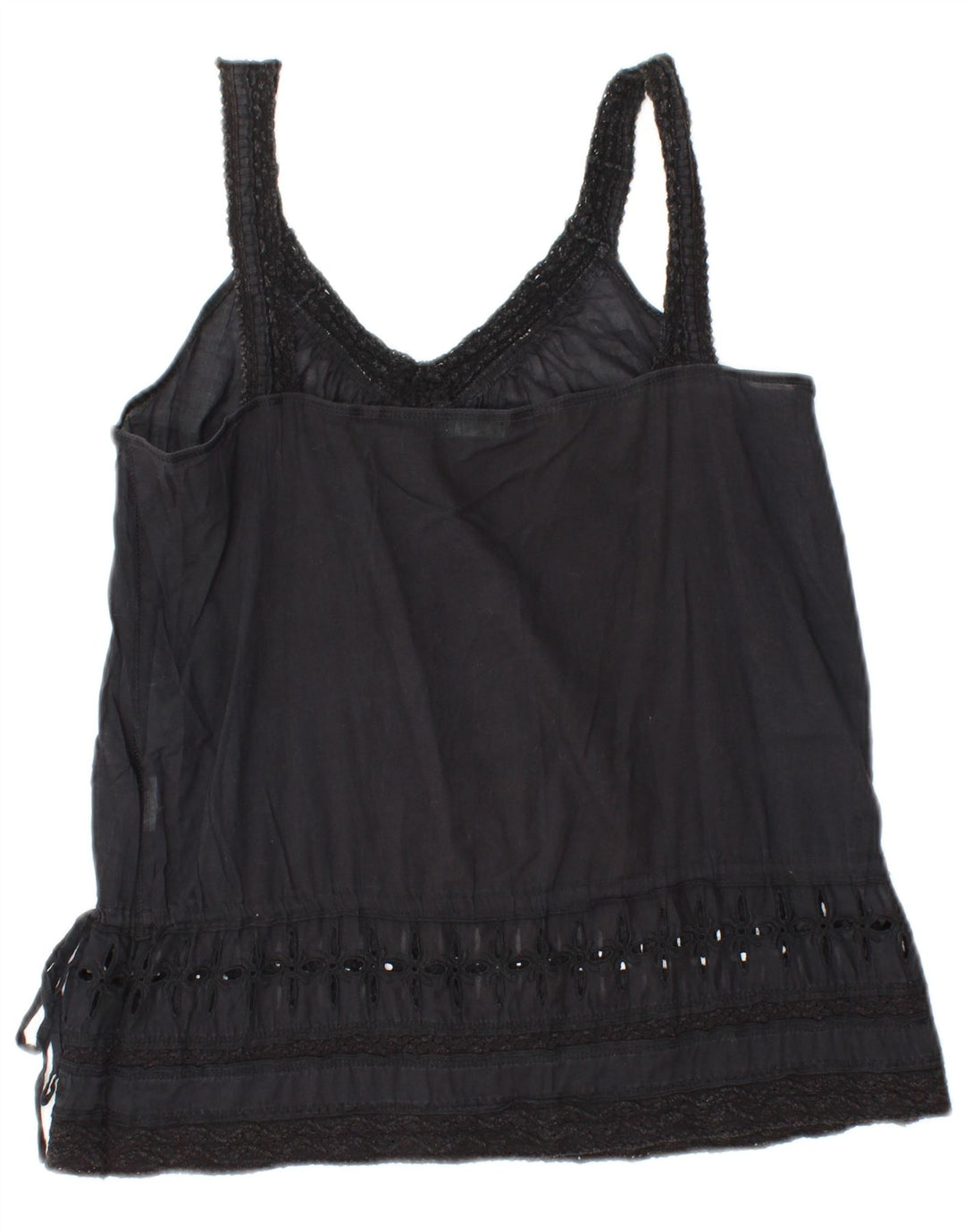 BENETTON Γυναικεία Cami Top UK 10 Small Black