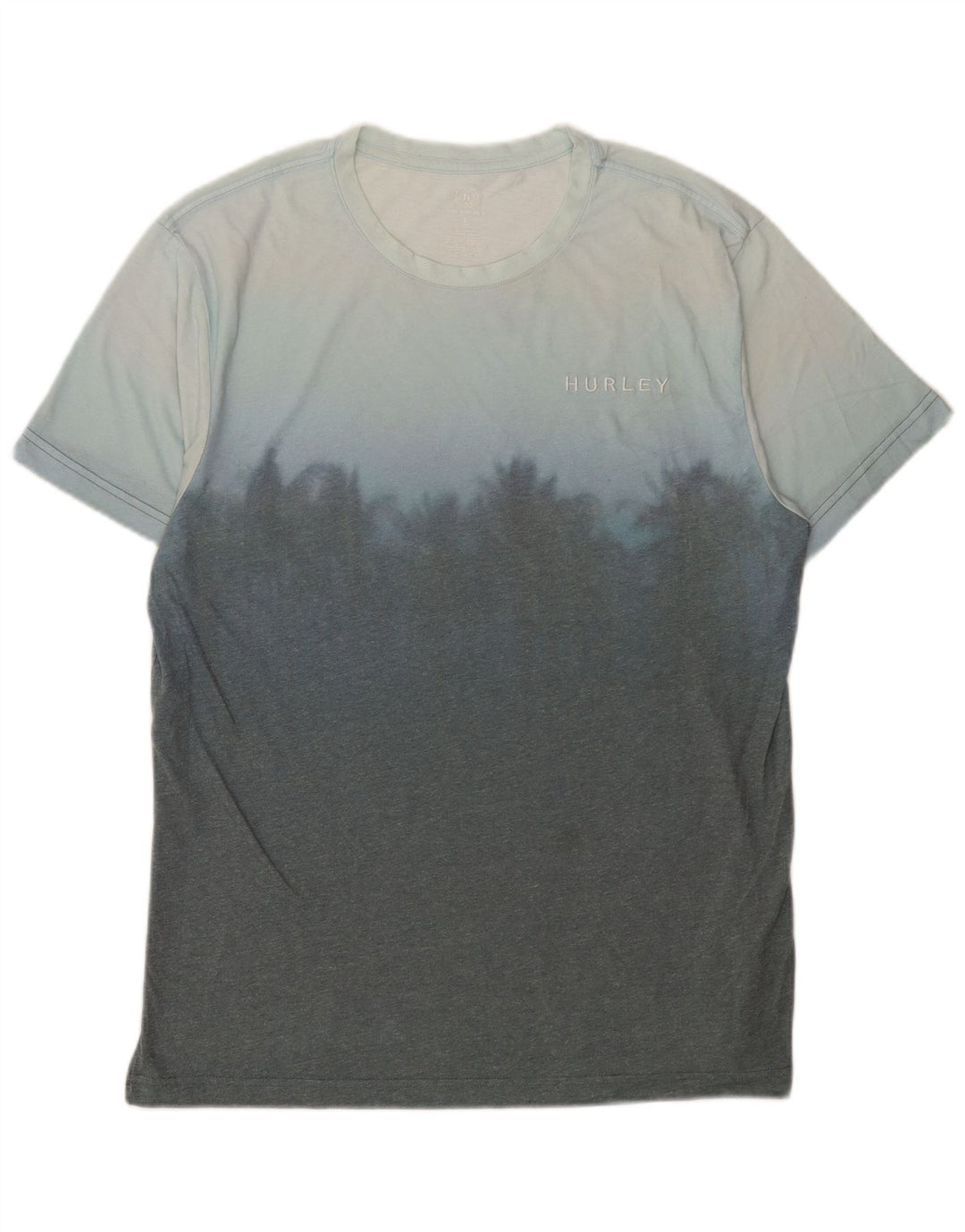 Ανδρικό T-Shirt Hurley Top Large Blue Colorblock Πολυεστέρας