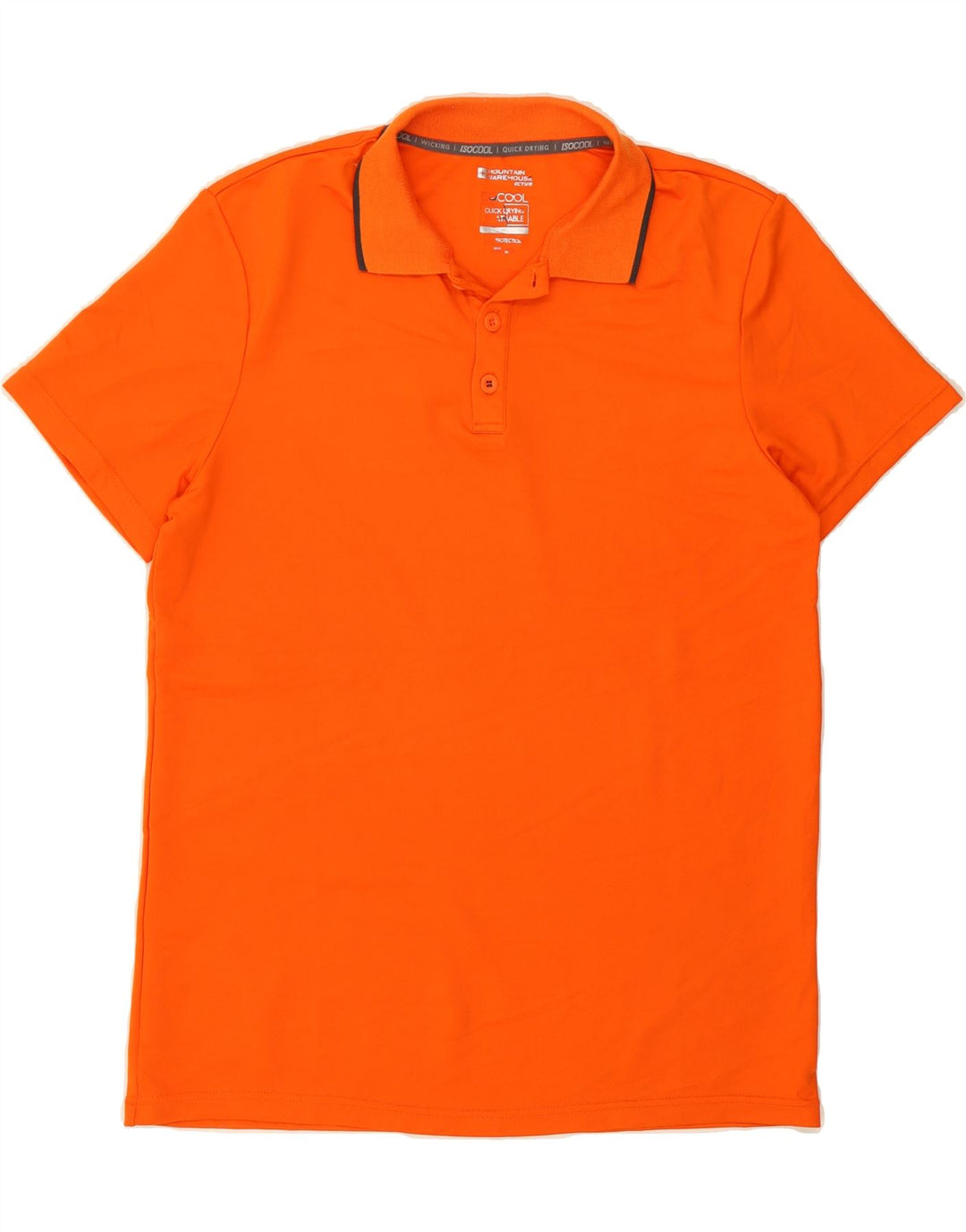 MOUNTAIN WAREHOUSE Mens Polo Shirt Medium Orange Polyester Vintage Mountain Warehouse and Second-Hand Mountain Warehouse from Messina Hembry 