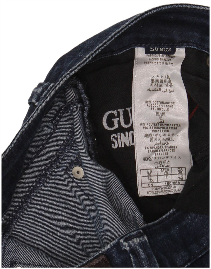 Guess Γυναικείο Skinny Jeans W28 L30 Navy Blue Cotton