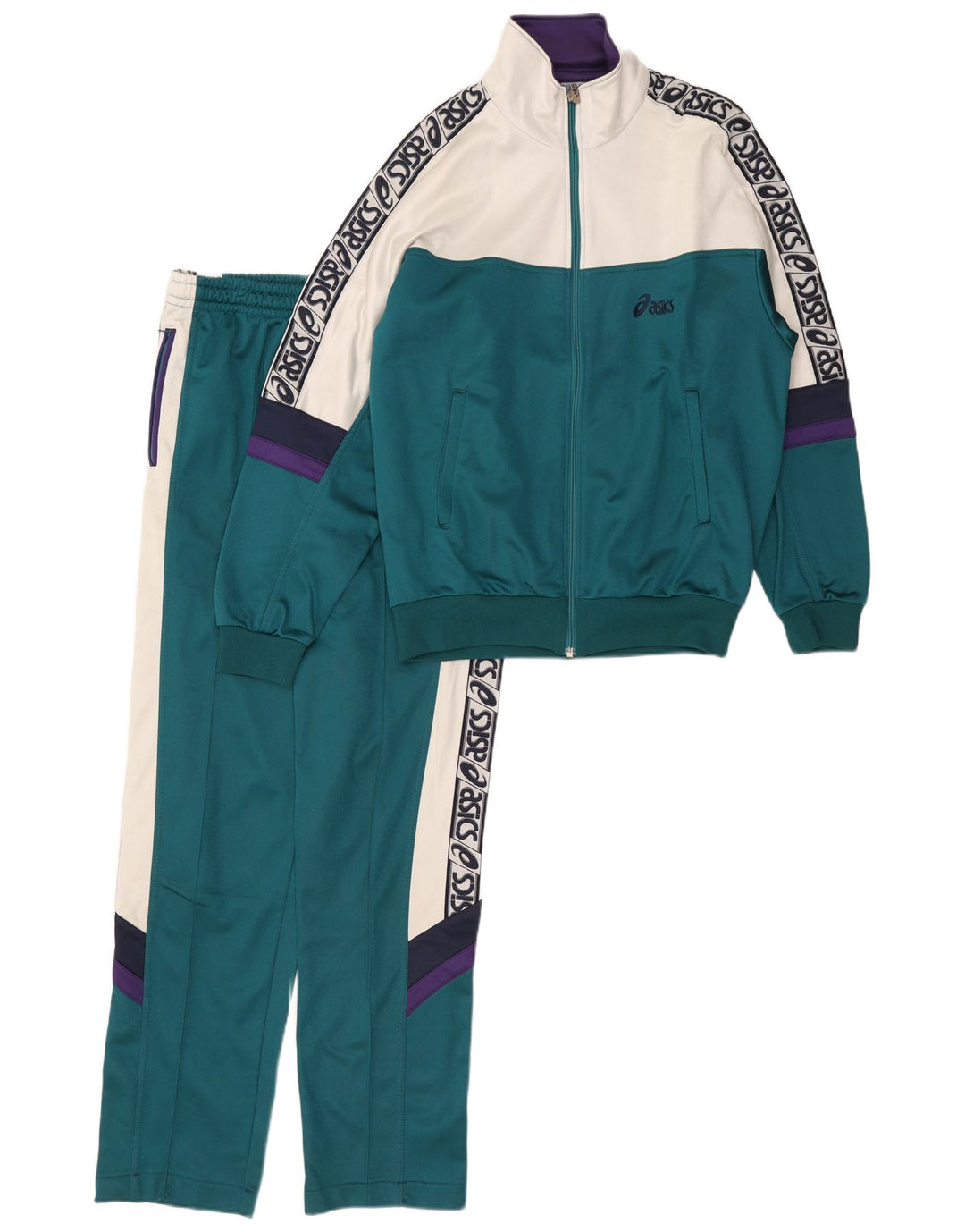 Ανδρική φόρμα Asics Graphic Full IT 48 Medium Green Colourblock