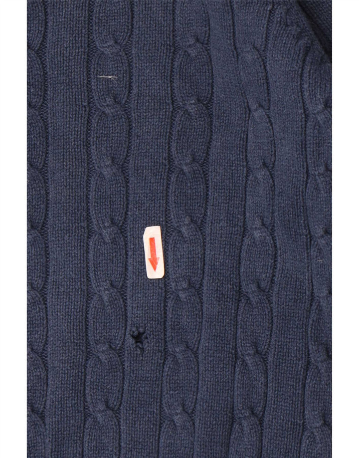 Marks & Spencer Ανδρικό μπλε πουλόβερ με λαιμόκοψη Harbor Crew Large Navy Blue