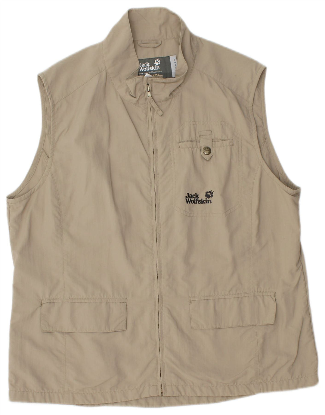 JACK WOLFSKIN Γυναικεία Utility Gilet UK 18 XL Beige Polyamide