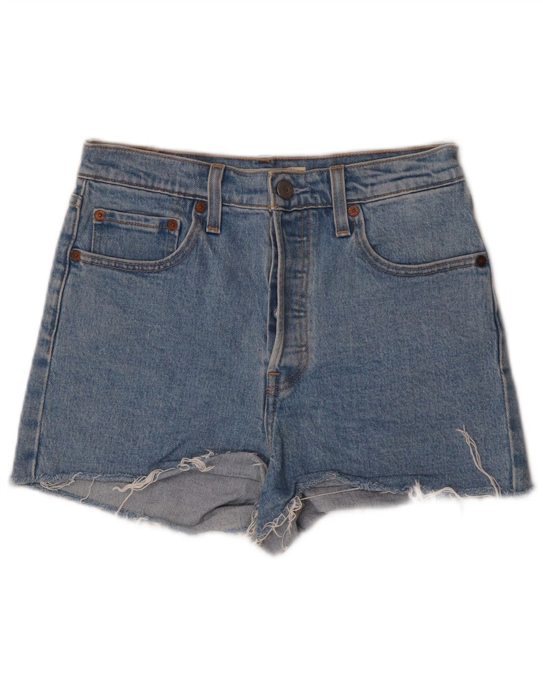 Γυναικείο τζιν σορτς Levi's W28, μεσαίο μπλε βαμβακερό