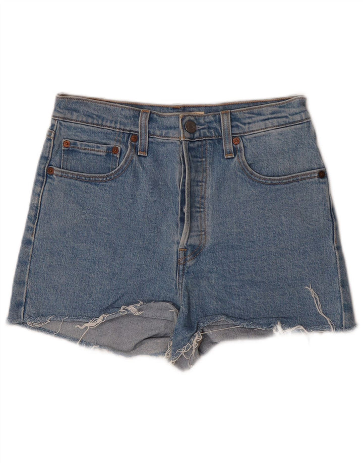 Γυναικείο τζιν σορτς Levi's W28, μεσαίο μπλε βαμβακερό