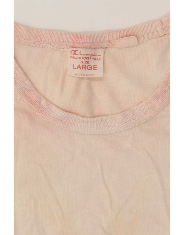 Ανδρικό T-Shirt Champion Top Large Pink Tie Dye