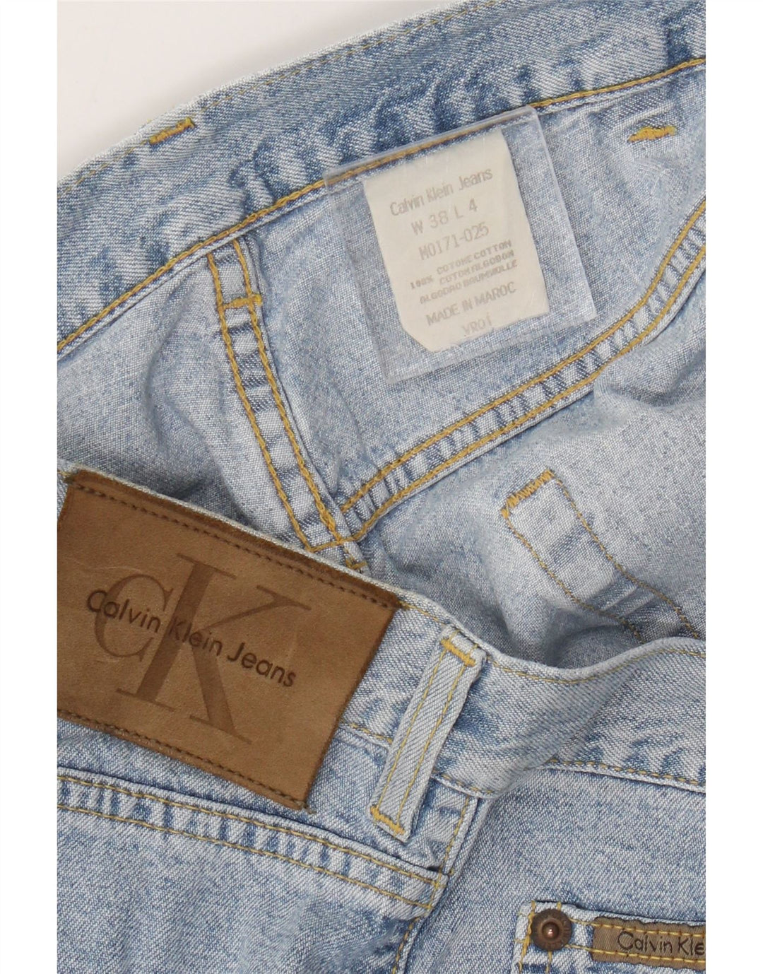 Ανδρικό τζιν ίσιο Calvin Klein W38 L29 Μπλε βαμβακερό
