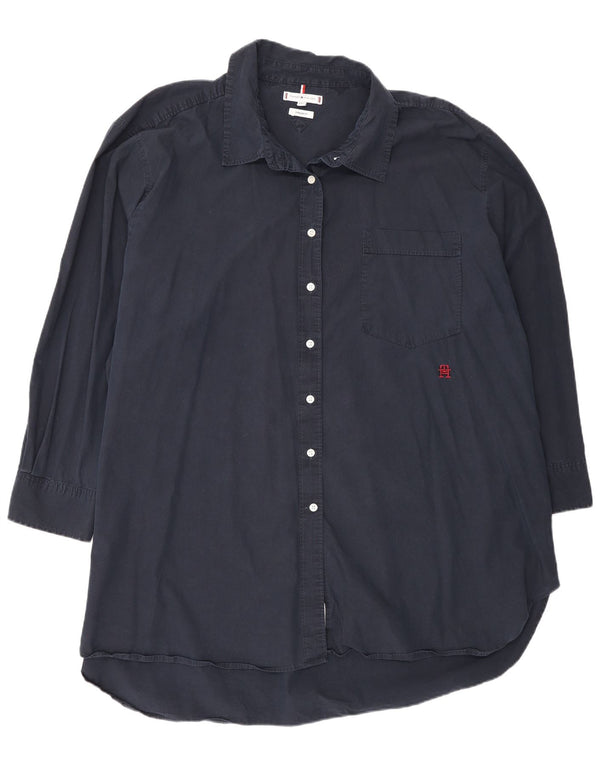 Tommy Hilfiger Γυναικείο μακρυμάνικο πουκάμισο oversized φόρεμα UK 26 5XL Navy Blue