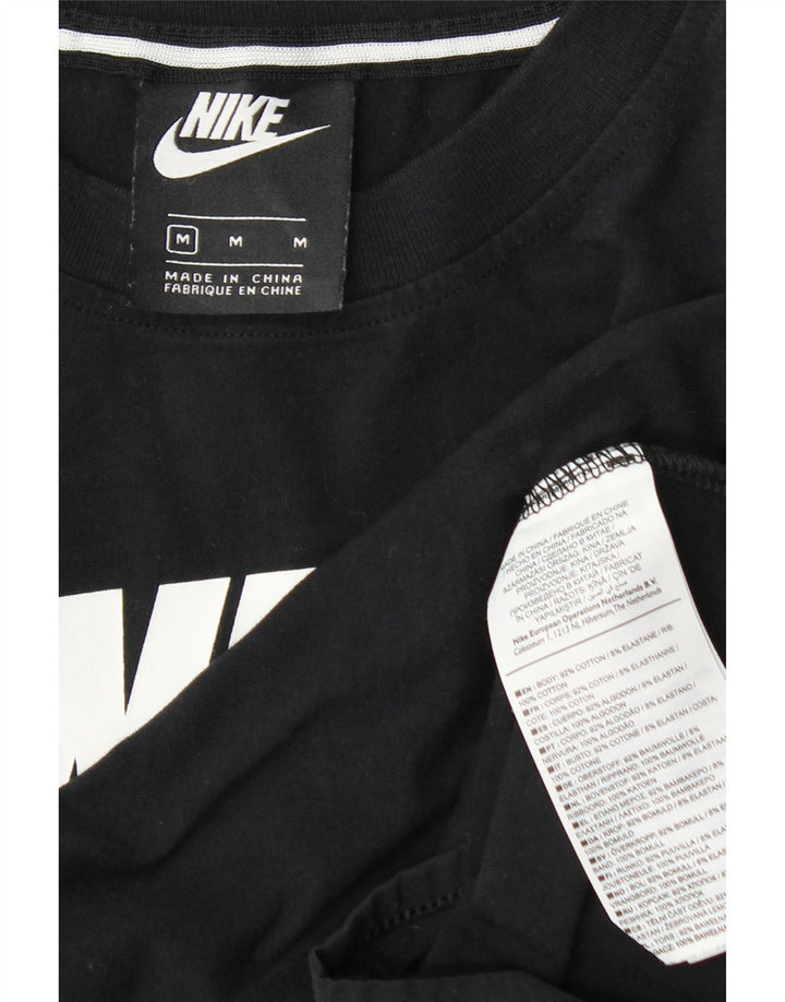 Γυναικείο γραφικό κορμάκι Nike UK 12 μεσαίο μαύρο βαμβακερό
