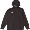 Ανδρικό μπουφάν βροχής με κουκούλα ADIDAS UK 38 Μεσαίο Μαύρο Πολυεστέρας