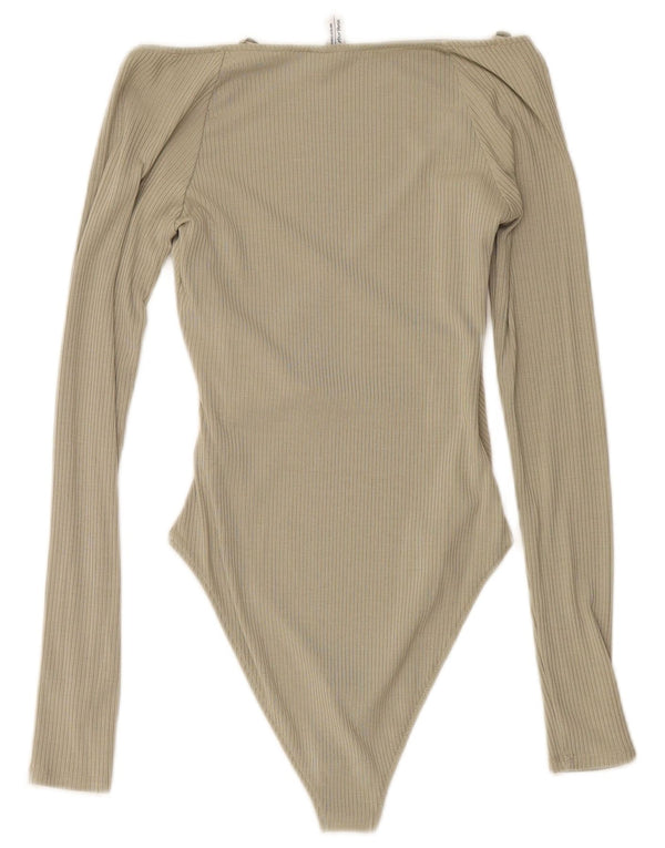 & ΑΛΛΕΣ ΙΣΤΟΡΙΕΣ Γυναικείο μακρυμάνικο κορμάκι UK 10 Small Green Modal