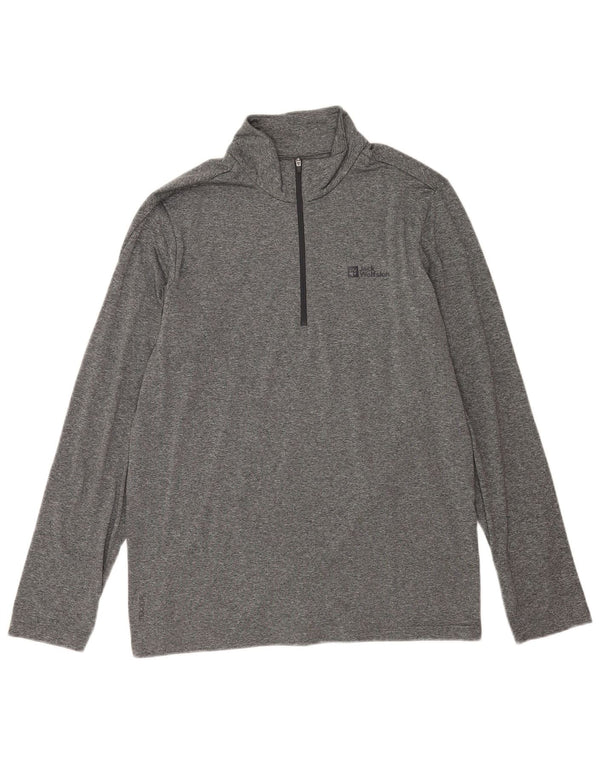 Ανδρική φόρμα πουλόβερ με φερμουάρ Jack Wolfskin Top UK 42 Large Grey