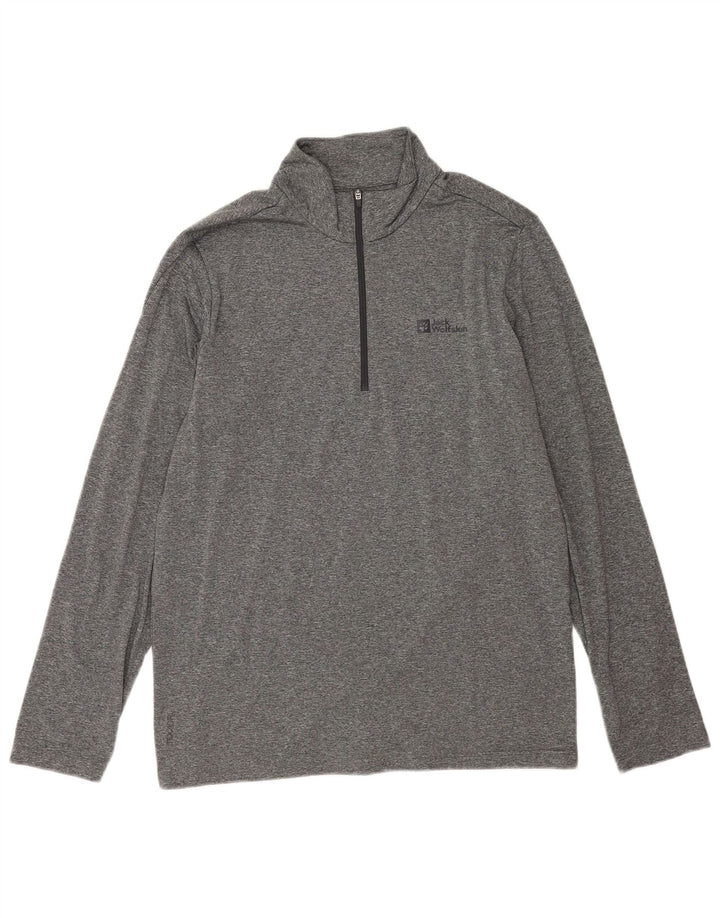 Ανδρική φόρμα πουλόβερ με φερμουάρ Jack Wolfskin Top UK 42 Large Grey