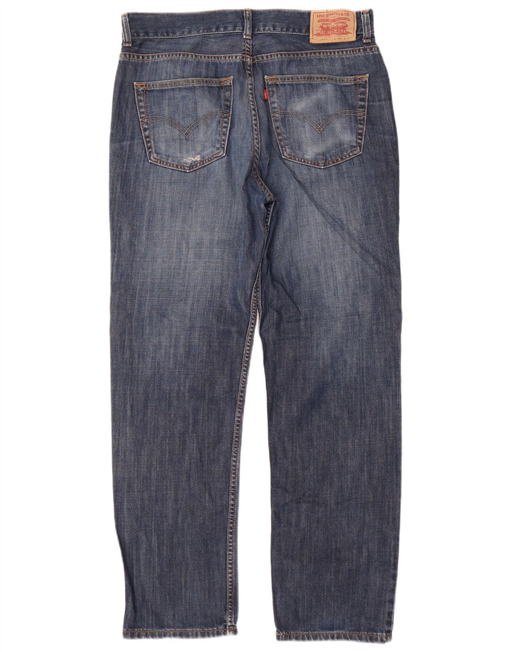 Levi's Mens 504 Regular Straight Jeans W35 L32 Μπλε βαμβακερό