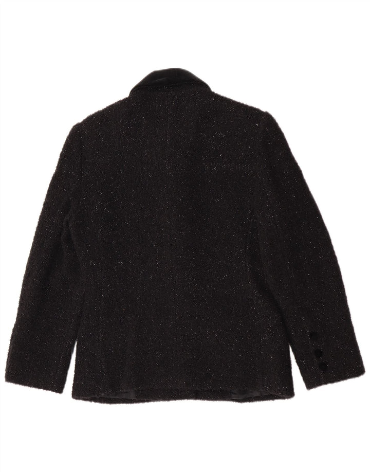 Marisa Γυναικείο σακάκι σακάκι με 5 κουμπιά UK 12 Medium Black Flecked