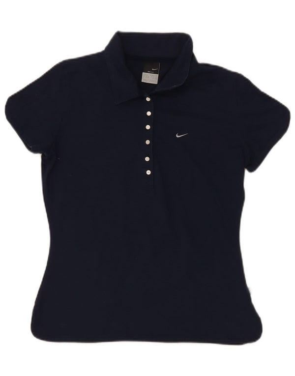 Γυναικείο μπλουζάκι πόλο Nike Dri Fit UK 14/16 Large Navy Blue