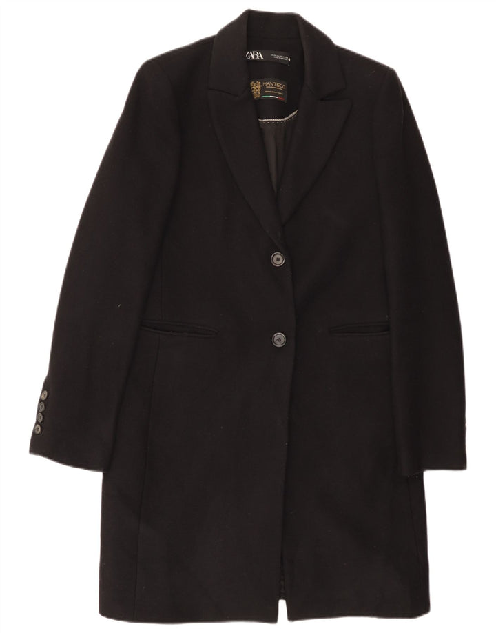 Zara Γυναικείο Πανωφόρι UK 6 XS Μαύρο Μάλλινο