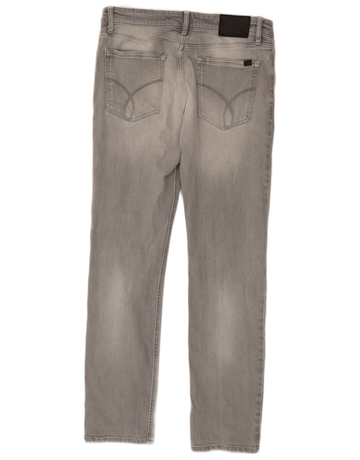Calvin Klein Ανδρικό Slim Jeans W32 L32 Γκρι βαμβακερό