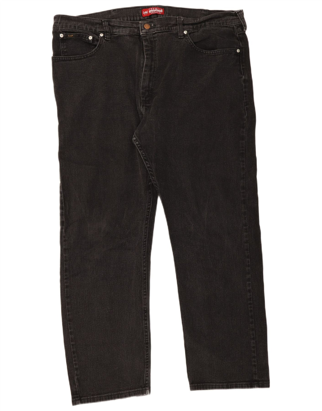 Ανδρικό τζιν Lee Regular Fit ίσιο W42 L30 μαύρο βαμβακερό
