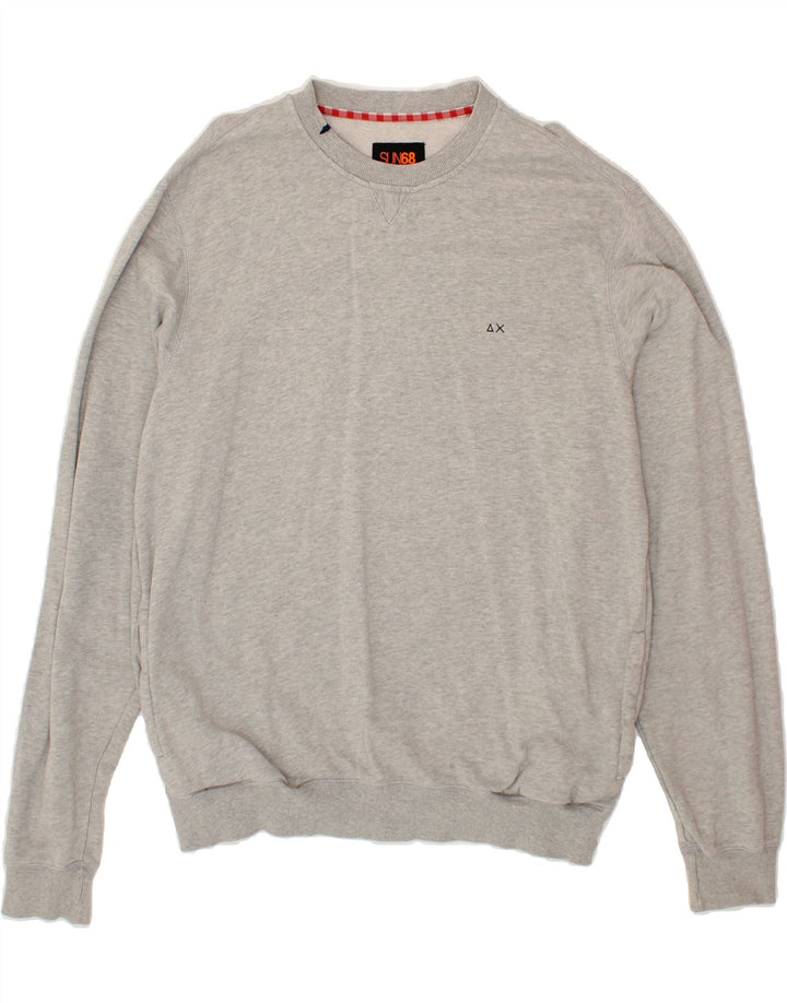 SUN68 Mens Sweatshirt Jumper 2XL Grey Cotton Vintage Sun68 and Second-Hand Sun68 from Messina Hembry 