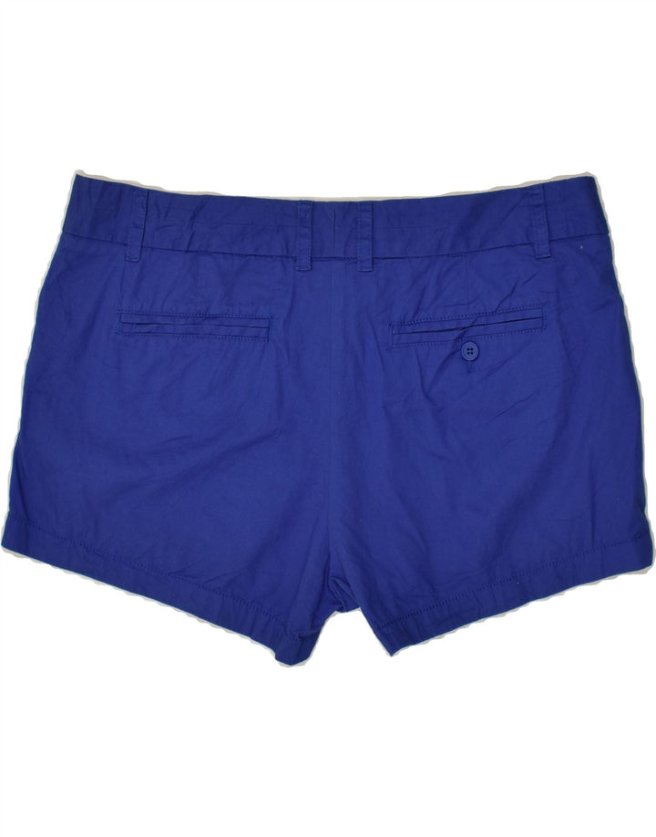 J. CREW Womens Chino Shorts US 12 Large W36  Blue Cotton | Vintage J. Crew | Thrift | Second-Hand J. Crew | Used Clothing | Messina Hembry 
