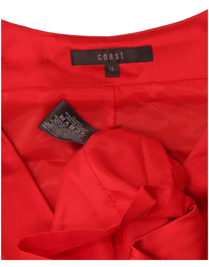 Γυναικείο αμάνικο φόρεμα Coast UK 12 Medium Red Acetate
