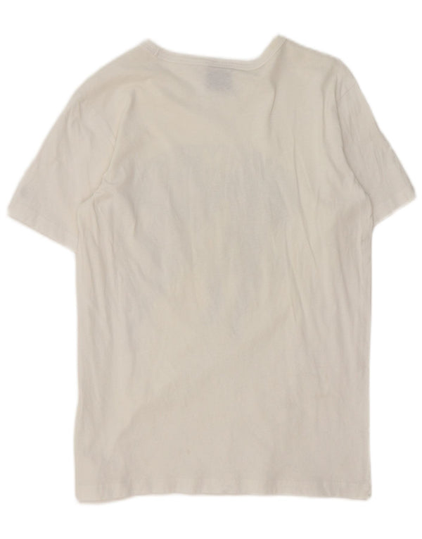 Champion Boys Graphic T-Shirt Top 13-14 ετών XL Λευκό βαμβακερό