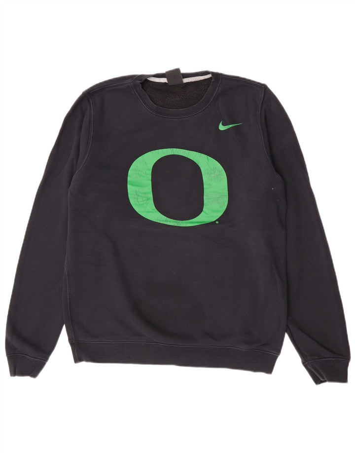 Ανδρικό γραφικό φούτερ Nike, μαύρο βαμβακερό