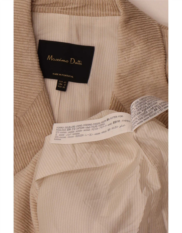 Massimo Dutti Γυναικείο κοτλέ σακάκι μπλέιζερ EU 40 Medium Beige