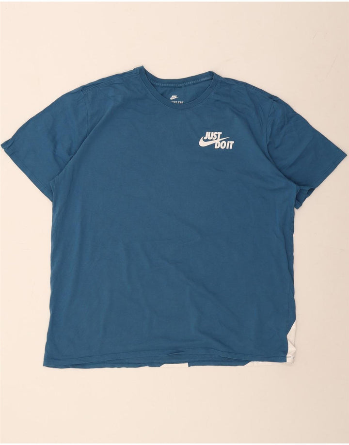 Μπλουζάκι NIKE Ανδρικό Αθλητικό Cut γραφικό τοπ 2XL μπλε