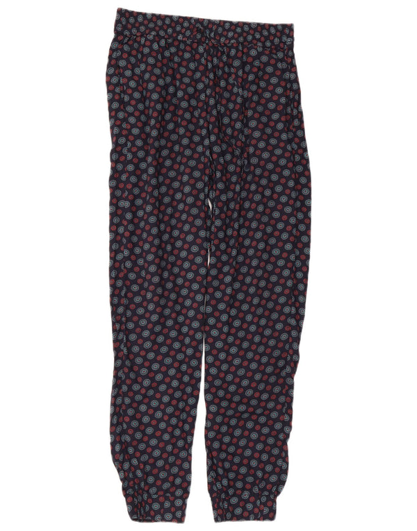 Fat Face Γυναικείο Casual Παντελόνι UK 12 Medium W30 L29 Navy Blue Geometric