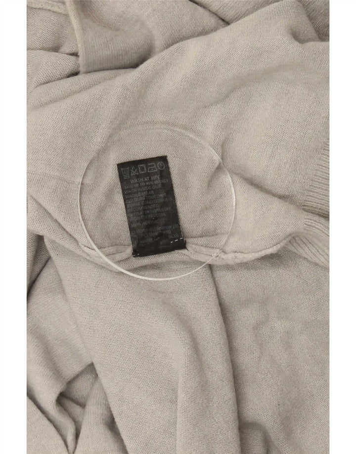 Marks & Spencer Γυναικείο πουλόβερ Longline Cardigan UK 10 Small Silver Acrylic