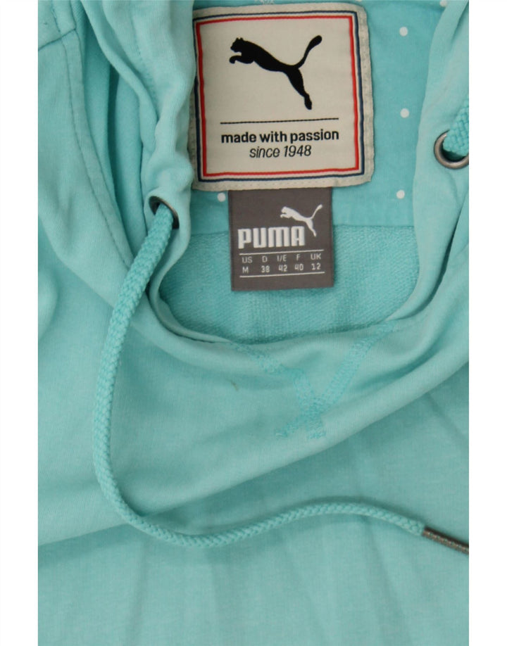 PUMA Womens Hooded Vest Top UK 12 Medium Blue Vintage Puma and Second-Hand Puma from Messina Hembry 