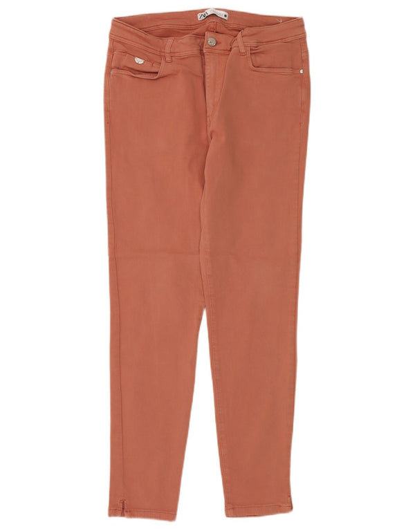 Zara Γυναικείο Skinny Jeans EU 44 XL W34 L28 Πορτοκαλί βαμβακερό
